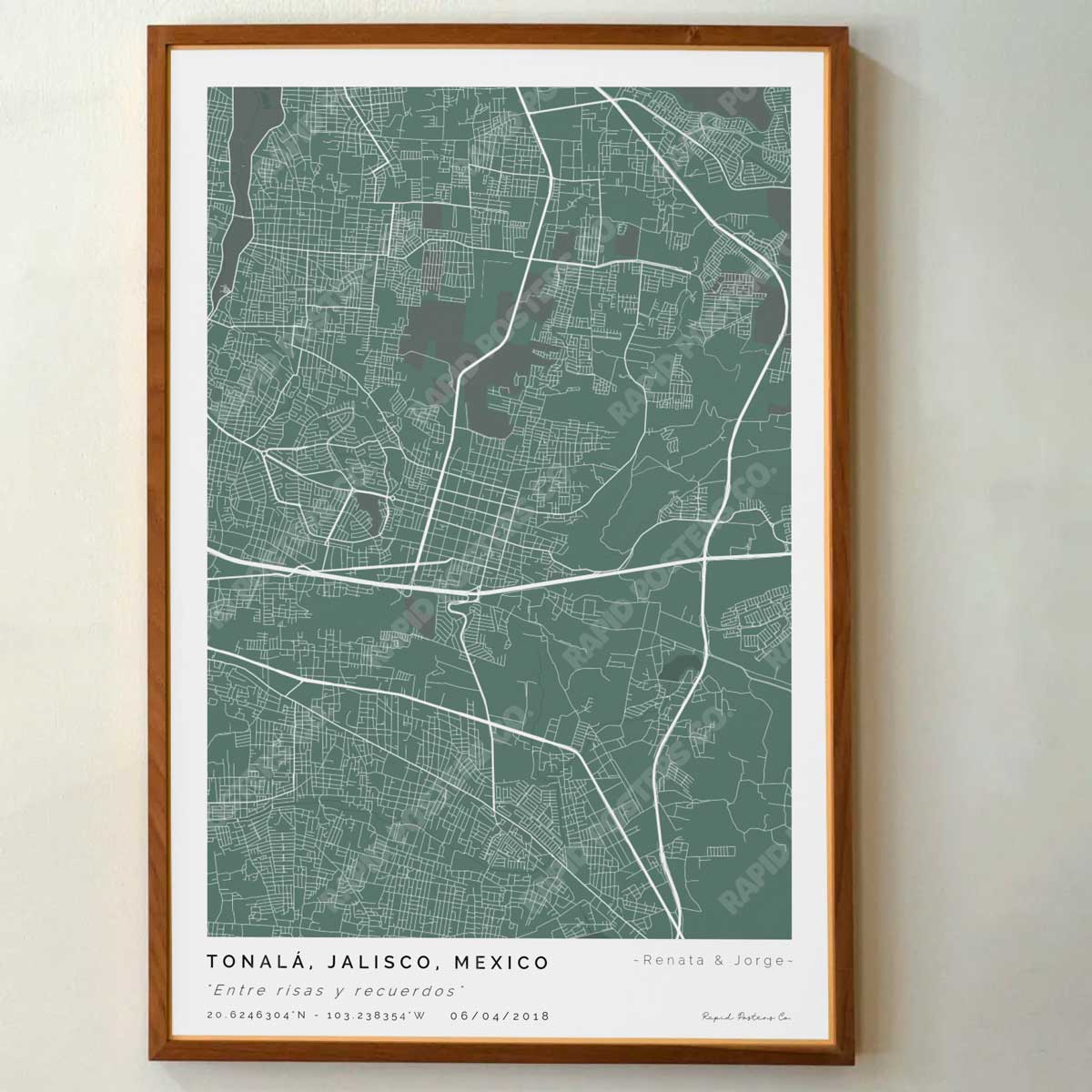Mapa personalizado de Tonalá, Jalisco - Posters de ciudades de México - Personaliza gratis el plano de tu ciudad y descarga al instante el plano en PDF digital listo para imprimir y poner en un cuadro.